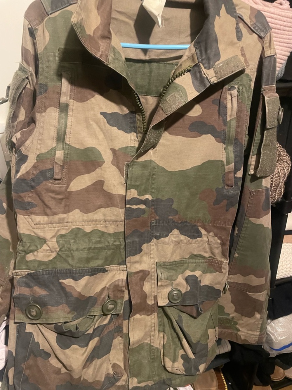 Camo Utility Jacket - Green/Brown Woodland